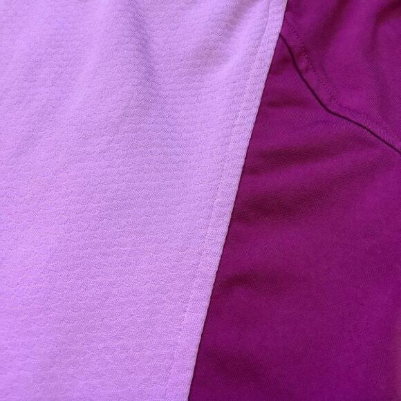 Nike Size Medium M Workout Running Purple Gym Exercise Long Sleeve Top Zipper - Picture 8 of 10